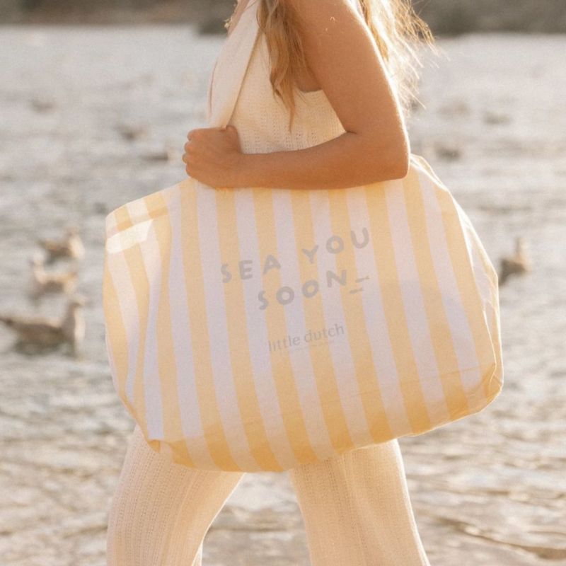 Borsa mare Sunny - Gialla a righe