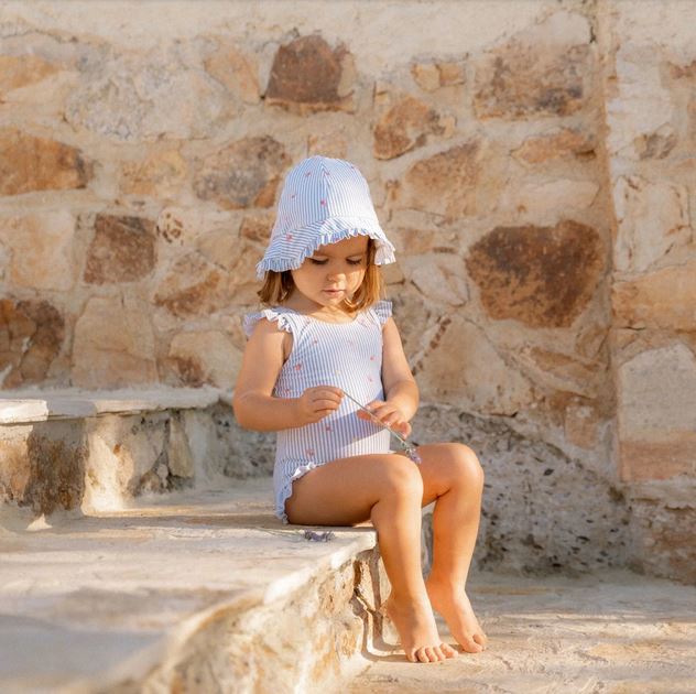 Little Dutch Cappello reversibile Blue Flowers